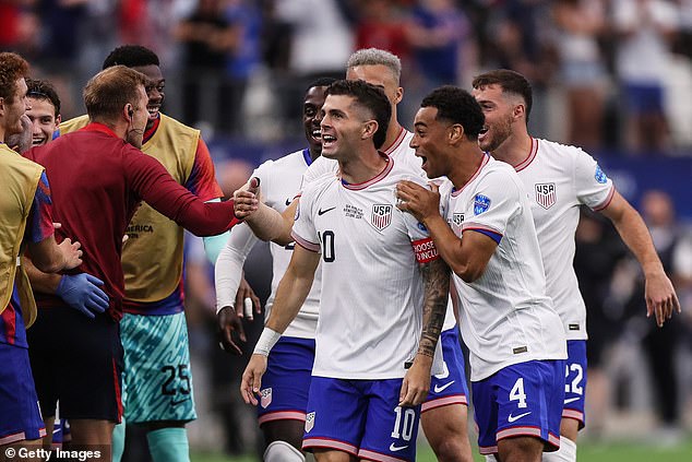 USMNT captain Pulisic (10) opened the scoring in a comfortable opening win in the Copa America