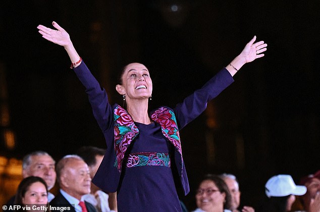 Claudia Sheinbaum (photo) was elected by a landslide on Sunday as Mexico's first female president