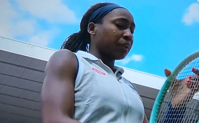 Coco Gauff was left in tears after rowing with the umpire in her French Open semi-final defeat