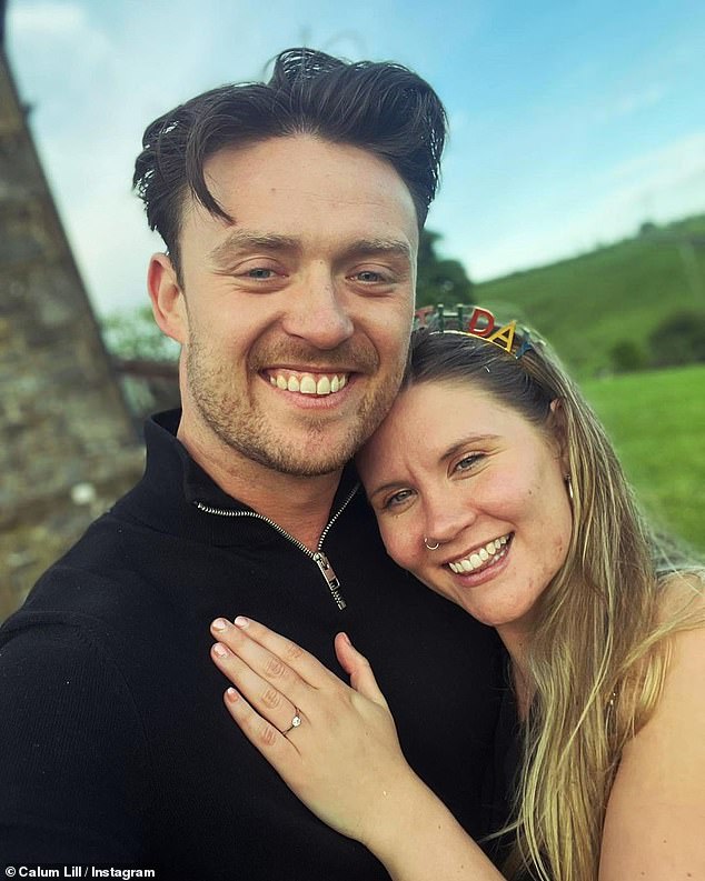 Coronation Street star Calum Lill seemed a far cry from his soap villain role as he got engaged to girlfriend Roberta McClaron, which he announced on Instagram on Sunday