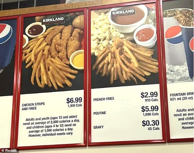 Costco in Canada has chicken strips and fries for $6.99, but is not available in the US