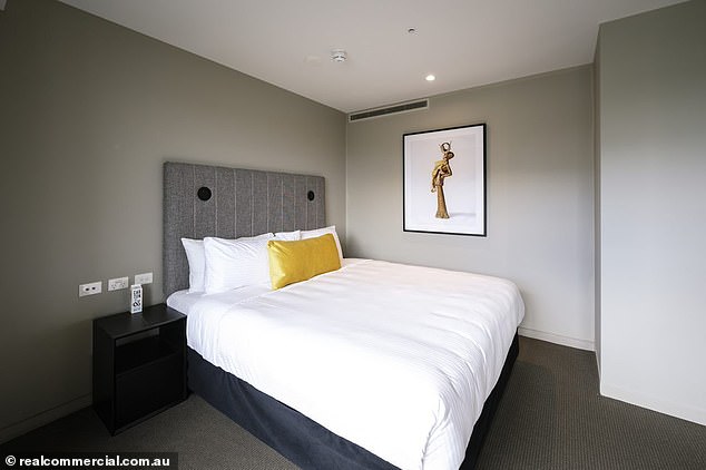 The ad for the luxury one-bedroom apartment in Melbourne's CBD (pictured) was posted to a classifieds site by a man called Mario, 30, in May