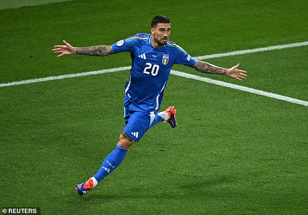Mattia Zaccagni scored a stunning equalizer to book Italy's place in the last 16 at Euro 2024