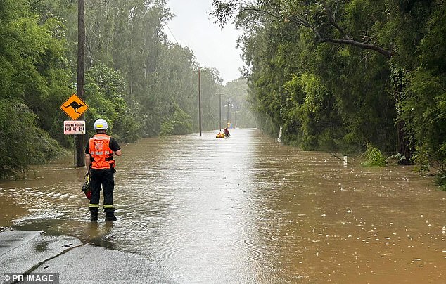 Heavy rain is expected to fall across southeastern Australia, with as much as 80mm forecast for parts of Tasmania (stock image)