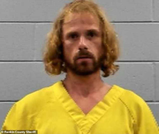 Daniel Callihan, 36, bluntly confessed to the crime as he was taken to jail in Jackson, Mississippi on Friday, blaming it on his depression medication