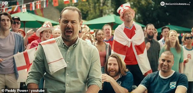 Danny Dyer, 46, (L) was serving pints again almost two years ago after quitting the role of Queen Vic landlord Mick Carter in EastEnders (pictured with Peter Crouch, right)