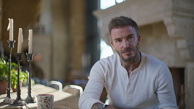 David Beckham has revealed that an unknown person left him an apology note on his car, following the release of his Netflix docuseries (pictured)