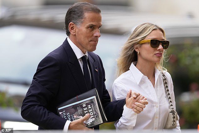 A viral video showed the bevy of news reports casting doubt on the legitimacy of Hunter Biden's (left) laptop.