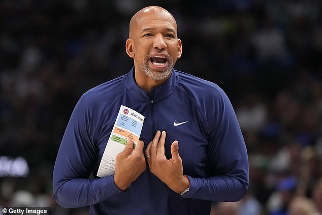 The Detroit Pistons are reportedly parting ways with head coach Monty Williams (photo)