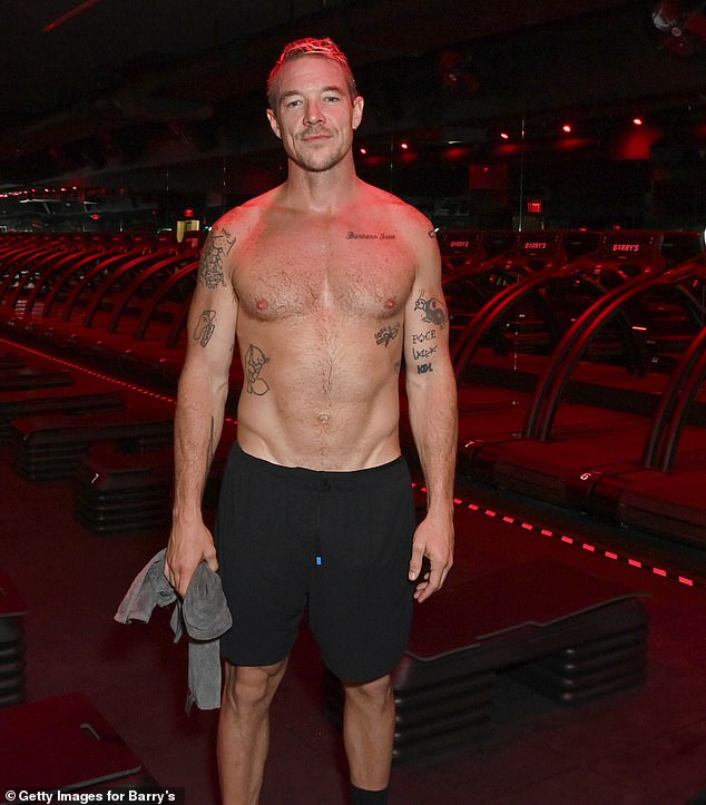 Diplo, 45, gave his fans a thrill when he showed up in Santa Monica on Friday for the Barry's Workout Class for his Run Club