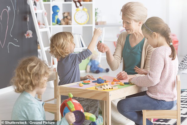 The federal government's learning framework for child care centers has been criticized for including activist content on race, gender, culture and the environment (stock image)