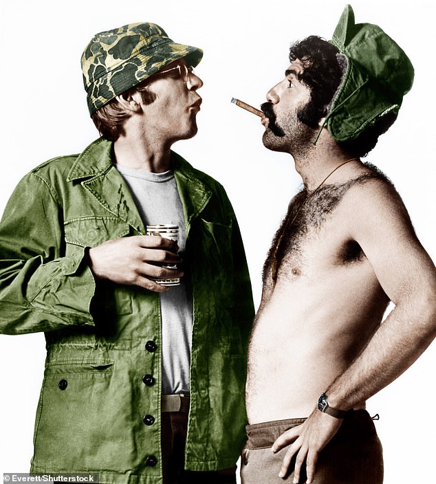 Actor Elliott Gould (right) and Donald Sutherland formed a close bond during the filming of the 1970 film M*A*S*H
