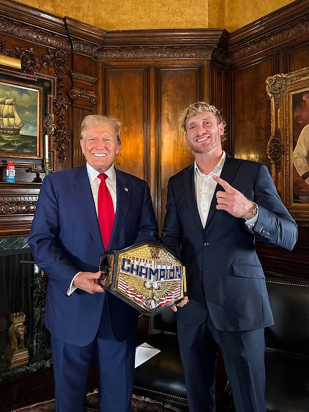 Donald Trump came bearing gifts when he appeared on Logan Paul's podcast 'Impaulsive'