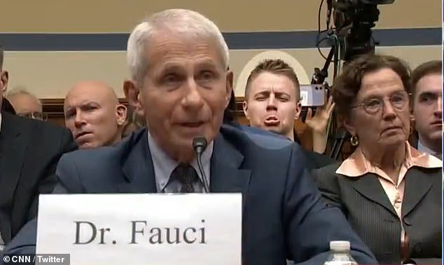 Dr Anthony Fauci tears into mystery person who sat behind