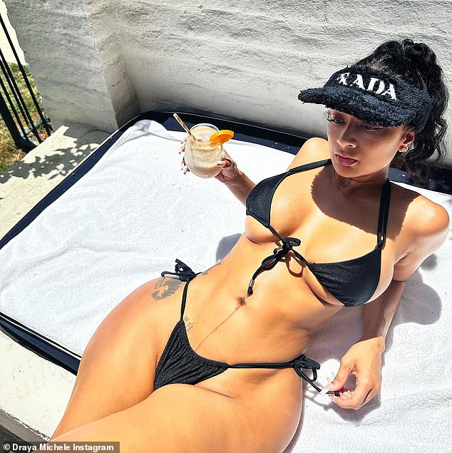 New mother Draya Michele has left fans stunned with her postpartum bikini body as she posed for sizzling snaps three weeks after welcoming her daughter.