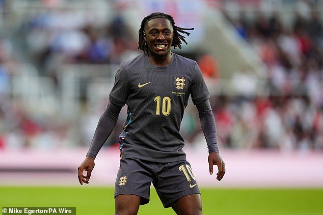 Eberechi Eze impressed in his inclusion in the England squad for the 2024 European Championship