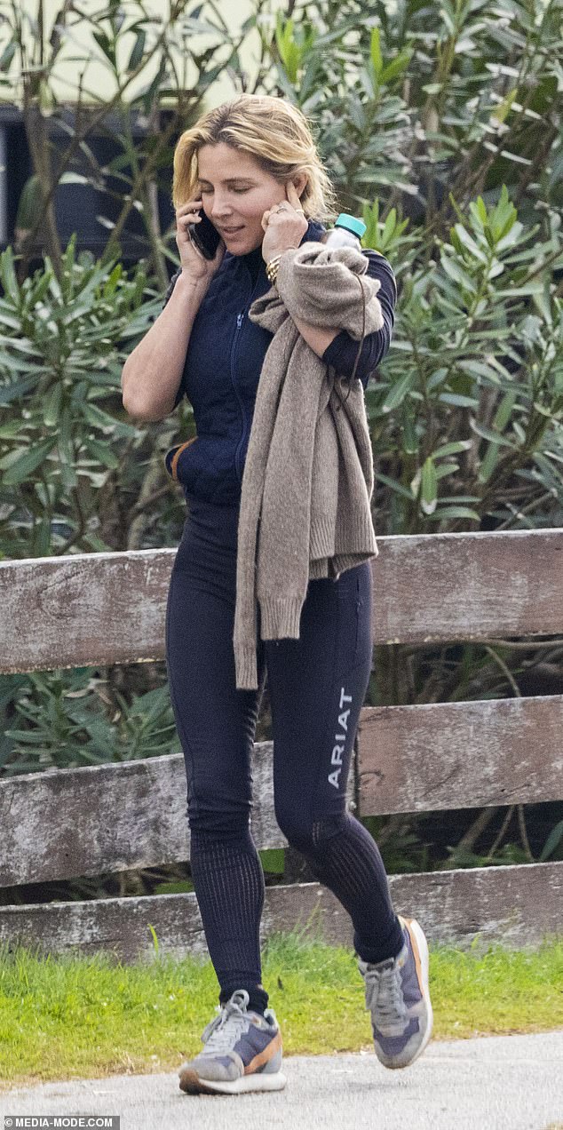 Elsa Pataky, 57, (pictured) looked completely ageless and fresh on Friday as she took a stroll in Byron Bay without a lick of makeup in sight