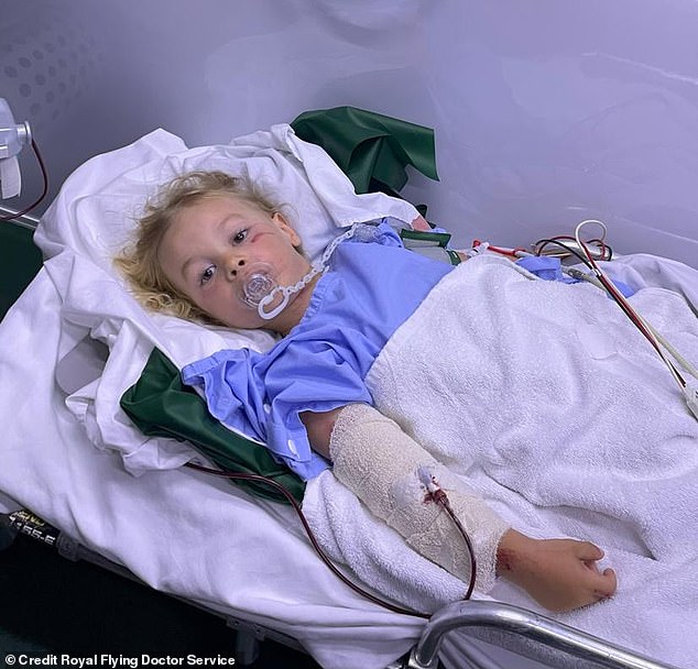 Parker Galloway (pictured) was run over by a LandCruiser towing a trailer at a caravan park in Esperance, WA in January 2023