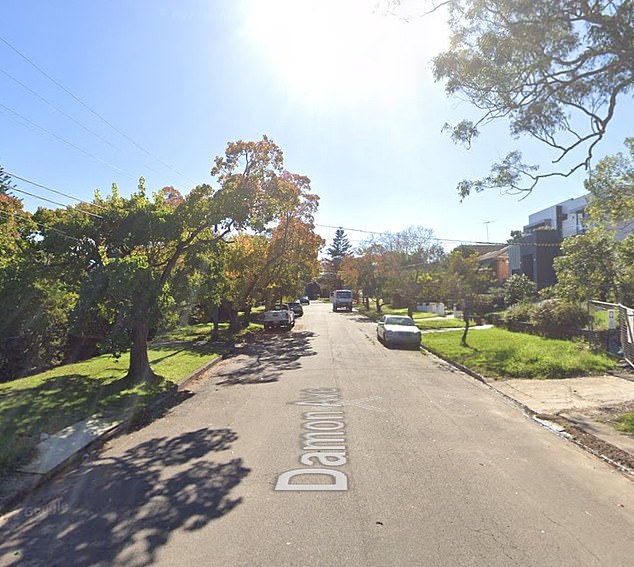 A NSW Police statement said officers from Ryde Police Area Command were called to a house on Damon Street, Epping (pictured), in Sydney's northwest, about 11am on Saturday following reports of welfare concerns.