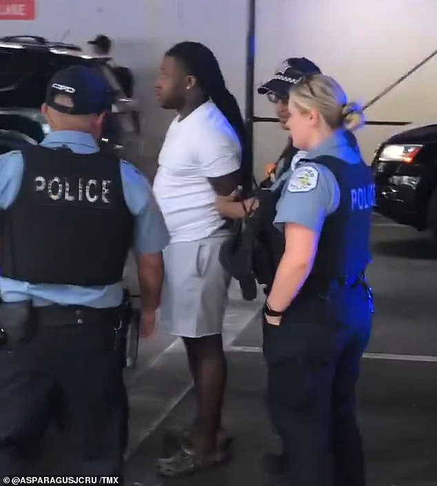 The white blogger filmed the arrest of a black suspect by three white police officers