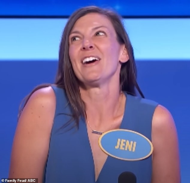 Married contestant Jeni couldn't resist taking a cheeky guess – and answered 'the bedroom'