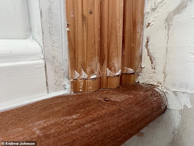 Bodge Job: The botched installation job left the interior of the house unfinished for years