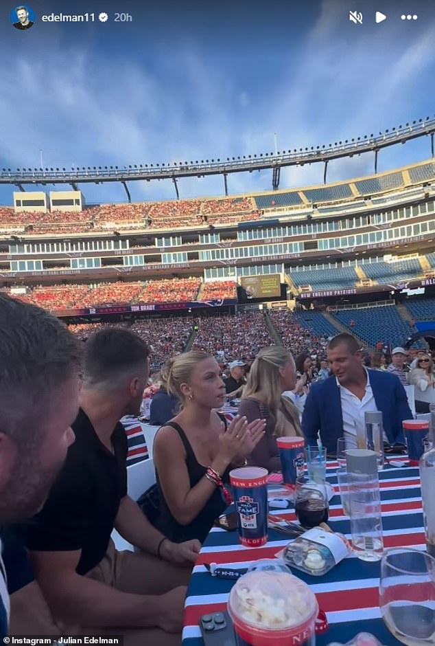 Danny Amendola was seen at Tom Brady's Hall of Fame induction with Alexandra 'Xandra' Pohl