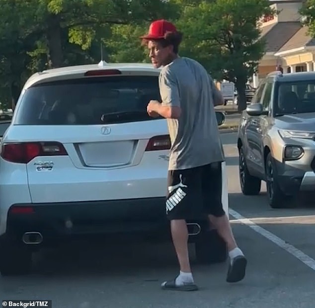 Former NBA star Delonte West was spotted stumbling around a parking lot in Virginia on Thursday
