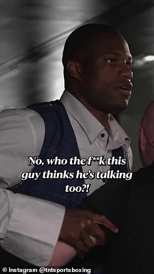 Daniel Dubois and Anthony Joshua had to be separated during the interview