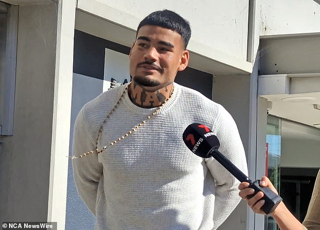 Troubled footy star Taylan May (pictured outside court last month) is sacked by the Panthers after NRL premiers gave the center a show-cause notice