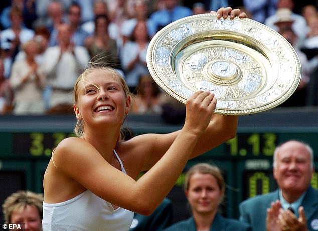 The Russian shot to fame when she won her first Grand Slam at Wimbledon in 2004 at the age of 17