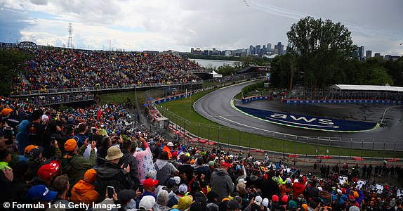 MONTREAL, QUEBEC - JUNE 09: A general view of the track during the F1 Grand Prix of Canada at Circuit Gilles Villeneuve on June 9, 2024 in Montreal, Quebec.  (Photo by Jared C. Tilton - Formula 1/Formula 1 via Getty Images)