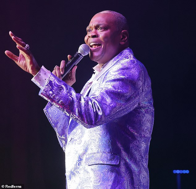 Alexander Morris (pictured), part of the current lineup of classic soul and R&B singing group The Four Tops, is suing a hospital after employees allegedly denied him necessary care because they didn't believe he was in the group ;  seen in October 2022 in Berlin