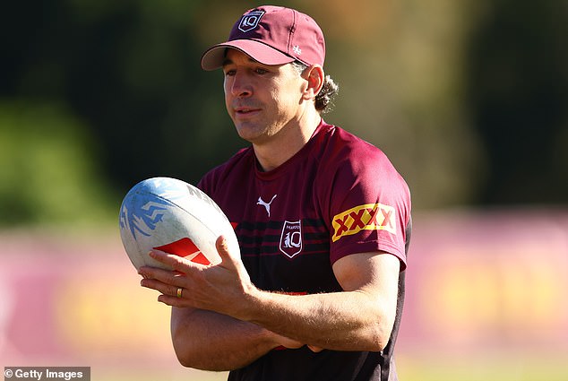 Queensland officials have criticized Channel 9 over the broadcaster's decision to use Joseph Sua'ali'i's late hit on Reece Walsh from the series opener in an ad to promote Origin II at the MCG (pictured, Maroons coach Billy Slater)