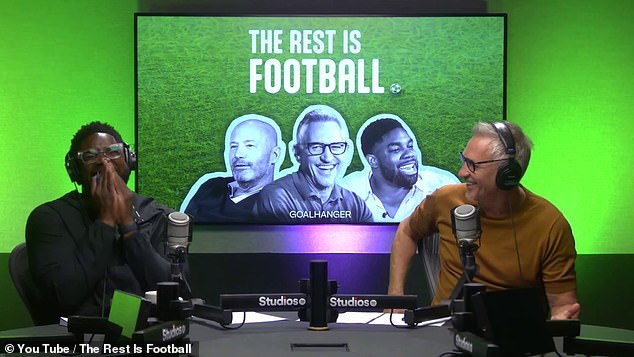 The recording of The Rest Is Football by Gary Lineker and Micah Richards was interrupted