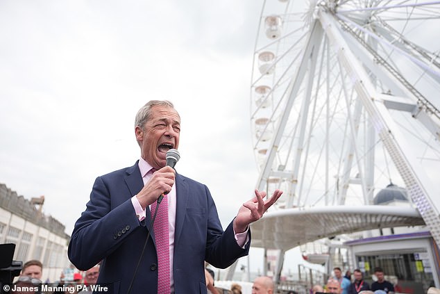 Nigel Farage today praised Clacton-on-Sea as the 'most patriotic' part of Britain as he launched his bid to become the seaside town's new MP