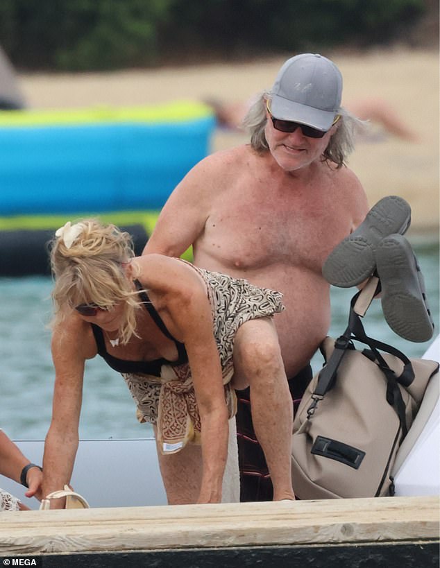 The Oscar winner, 78, and the Big Trouble in Little China star, 73, were spotted aboard a yacht off the beautiful coast of Skiathos