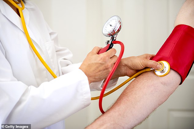A study shows that introducing a lower blood pressure target than the current one could save thousands of lives a year (stock photo)