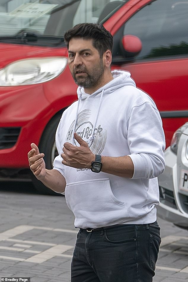 Farshad Kia, 45, (pictured) has sparked multiple complaints after displaying numerous used cars in or next to the driveway of his 1930s semi
