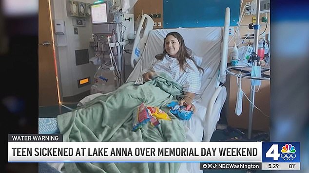 Ava Inglett, 15, is among those who fell ill with kidney failure after contracting E.coli from a freshwater lake in Virginia
