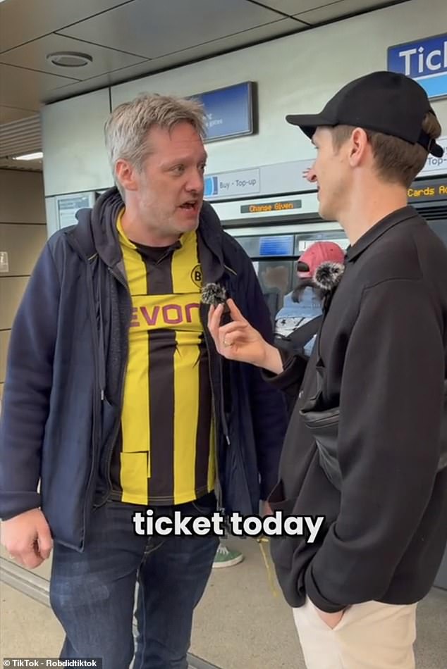 A Borussia Dortmund fan left an interviewer almost in tears in a heartwarming moment