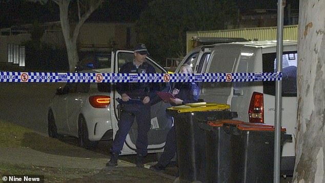 The gang entered a home on Bower Bird Street in Hinchinbrook, south-west Sydney, shortly before 10.30pm on Wednesday.