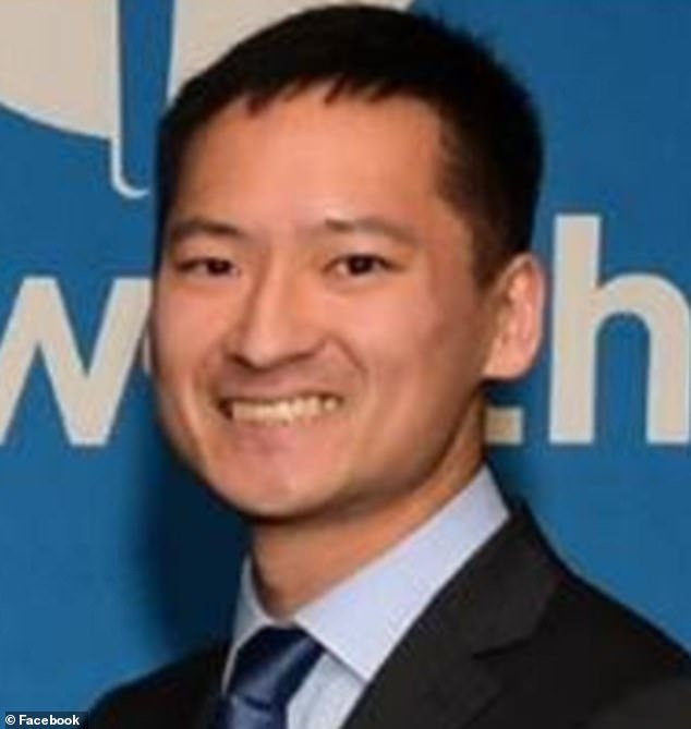 Surgeon in training Dr.  Robert Xu, 32, (pictured) drowned in 2019 after falling from a Hobart boardwalk following a night of heavy drinking