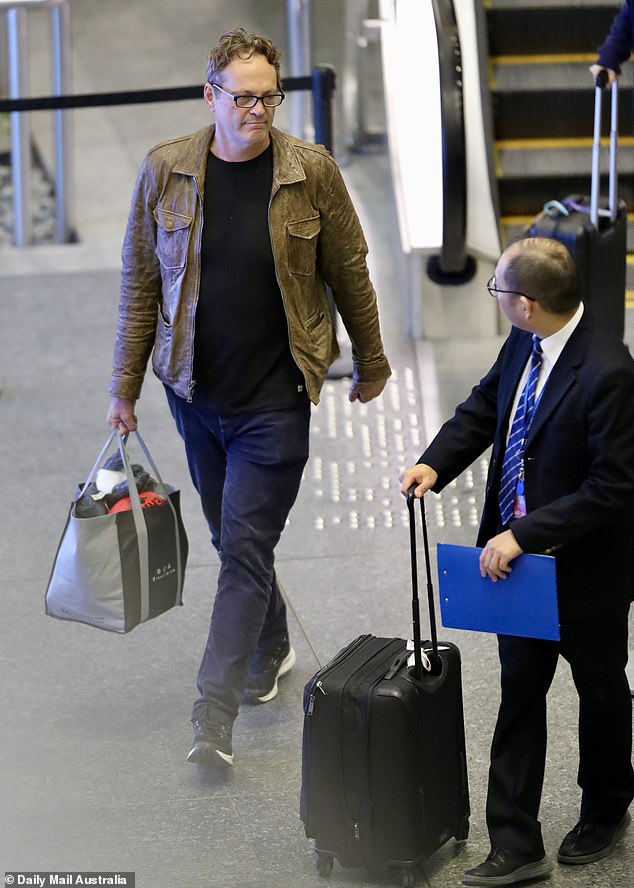 Vince Vaughn left Brisbane Airport on Friday after spending a week in Australia chairing a business conference