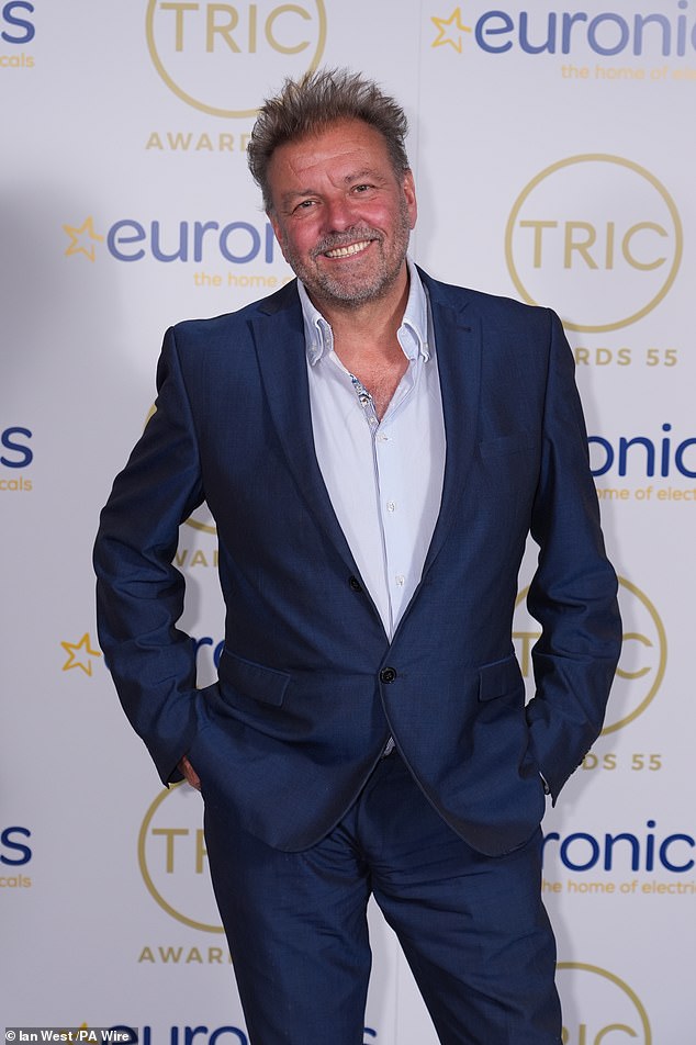 Martin Roberts.  60, has risked the wrath of Strictly Come Dancing bosses after reportedly hinting he would appear in the latest series of the BBC show (pictured at this week's TRIC Awards)