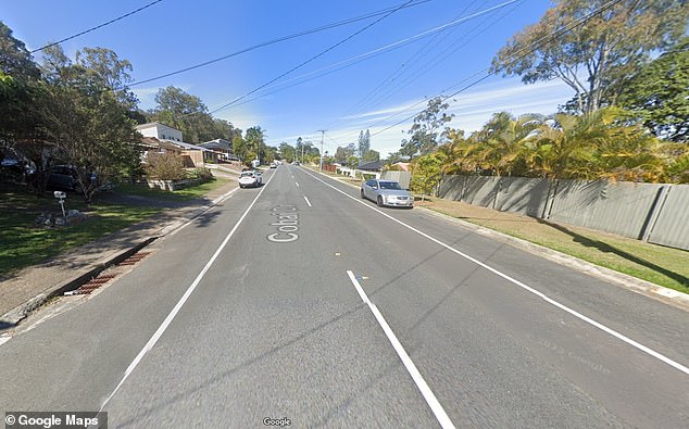 A man reportedly fired seven shots into a Queensland apartment, fatally wounding a dog and wounding a woman in the hand (pictured Google Maps image of location)