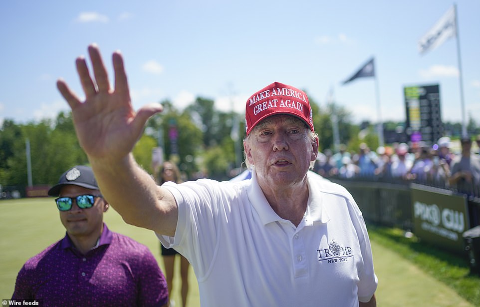 Donald Trump's son Eric Trump said his father does not have a liquor license in New Jersey as officials there investigate whether the ex-president's recent convictions make him ineligible for such licenses at his three New Jersey golf courses.  A spokeswoman for the New Jersey attorney general's office said Monday that the office is investigating whether last month's guilty verdict should affect the former president's ability to retain liquor licenses.