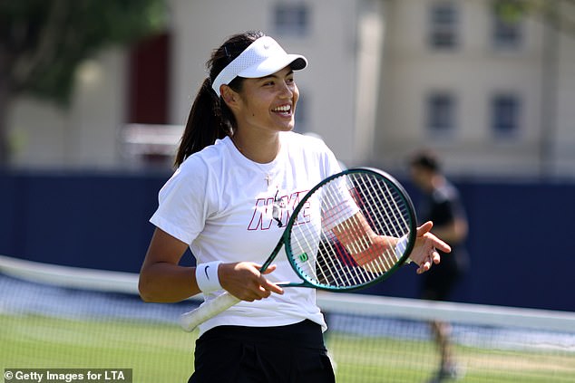 Fran Jones explained that a trip to Oxford is part of the reason behind Emma Raducanu's (pictured) happy attitude.