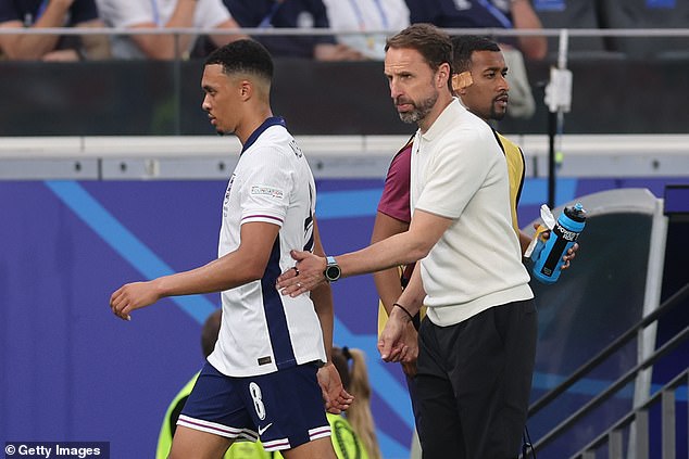 Fans were left stunned after he admitted England are testing Trent Alexander-Arnold as a replacement for Kalvin Phillips