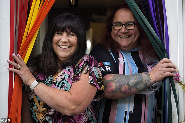 In 2018, Lucy Clark (left) told her wife Avril Clark (right) that she was transgender and spent years trying to get her partner to come out, but Lucy feared it would affect her career